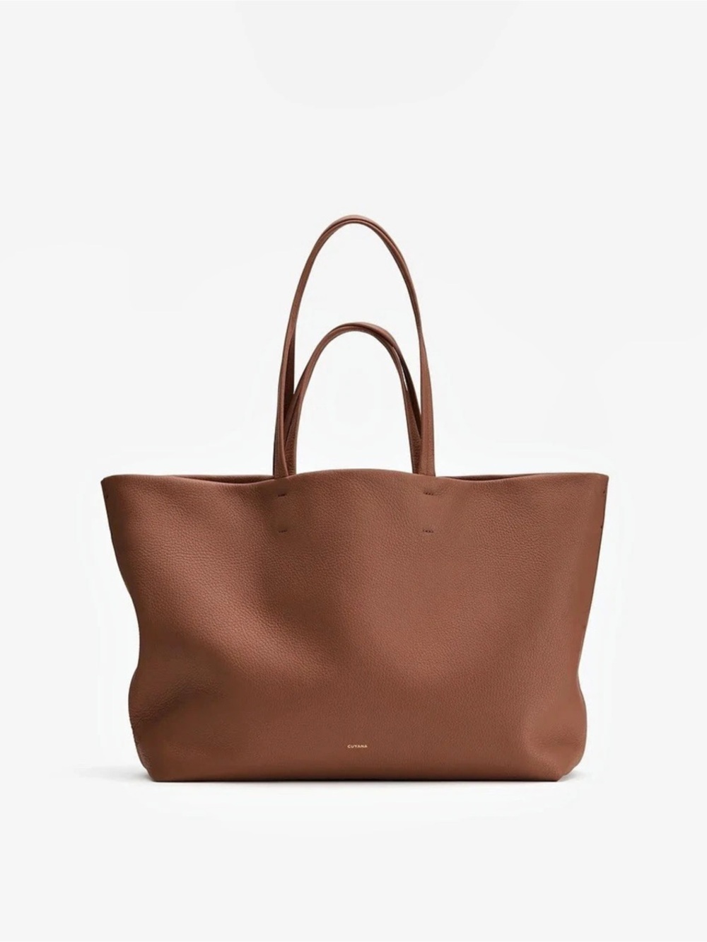 Cuyana Classic Leather Easy Tote in Dark Chestnut